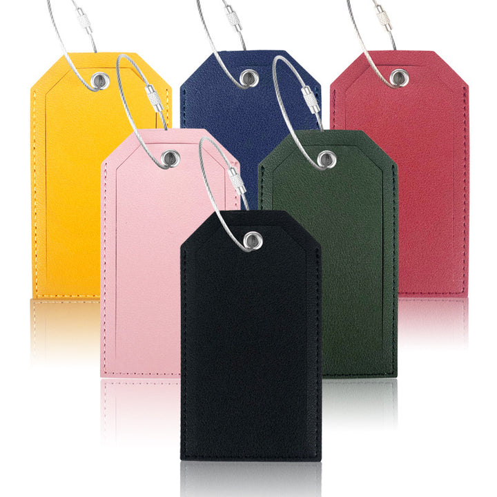 Women’s luggage tag made of durable leather with stainless steel closure Kalsten