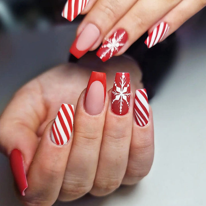 Festive Holiday Press-On Nail Set Kalsten 1788495649