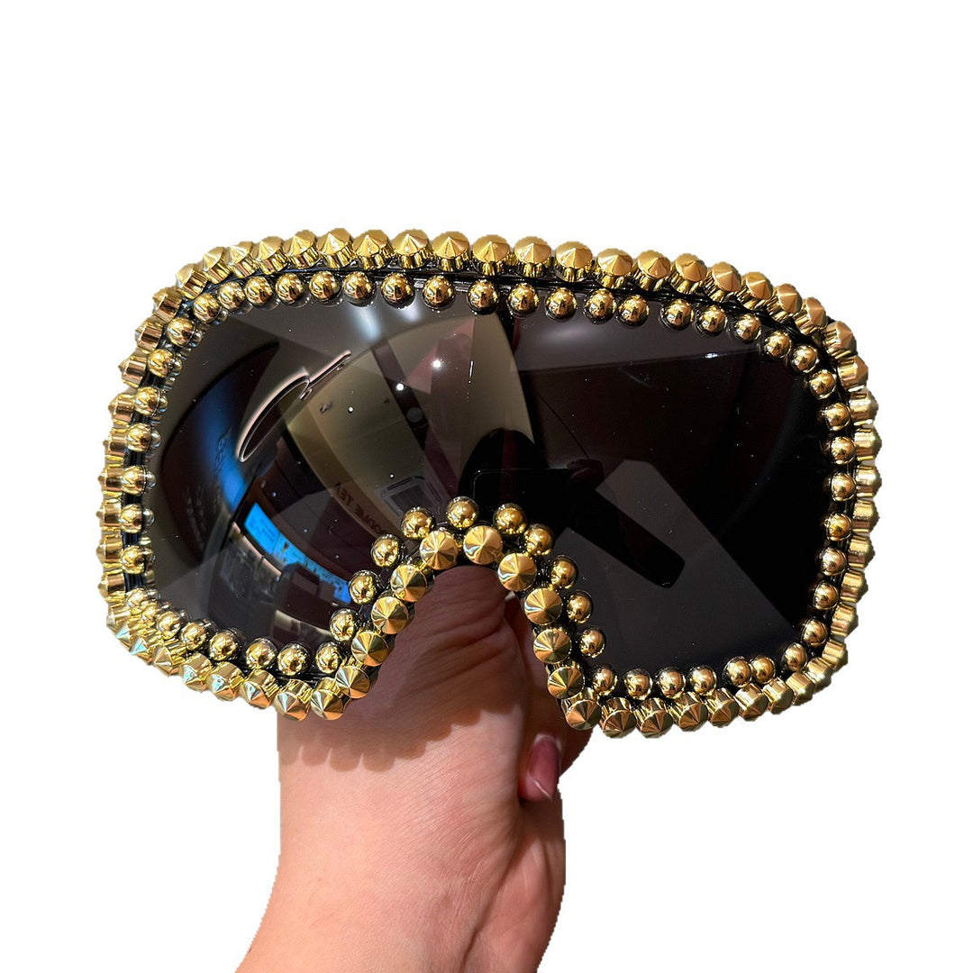 Ladies fashionable ski goggles with glamorous rhinestone embellishment Kalsten