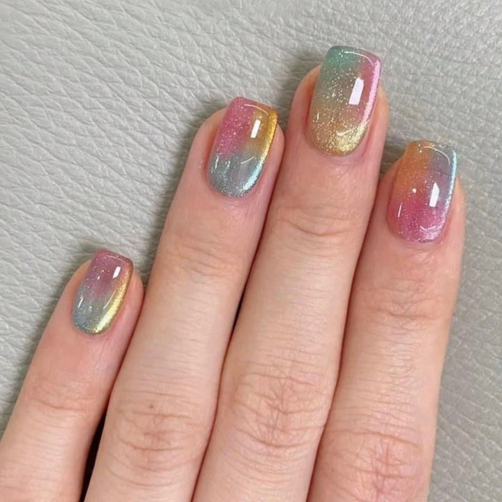 Acrylic nail set with gradient and high-gloss finish Kalsten