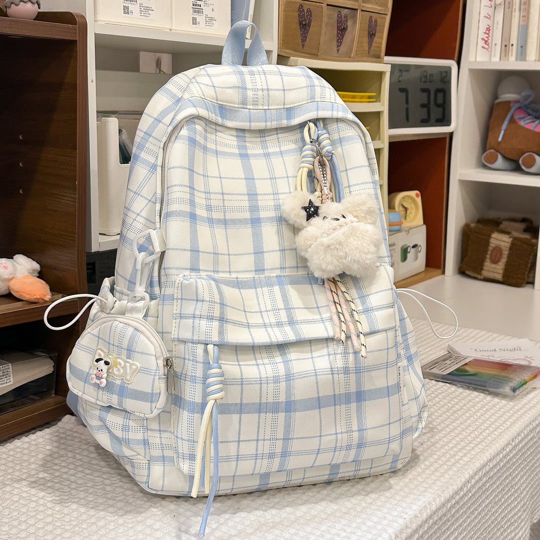 Playful Plaid Design School Backpack Kalsten