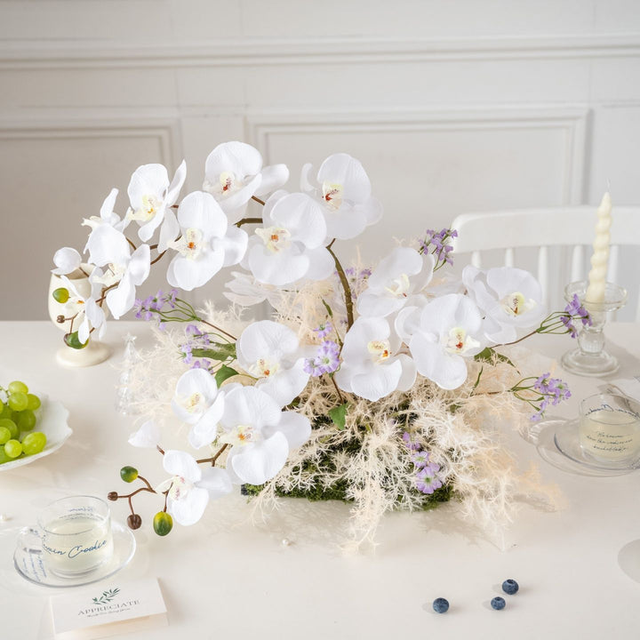 Lifelike Orchid Floral Centerpiece
