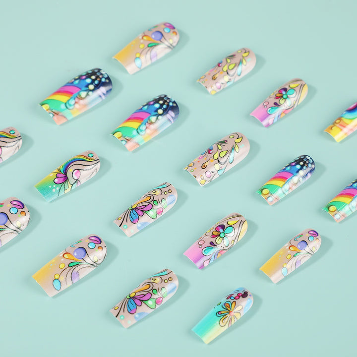 Art nails with colorful and creative motif designs Kalsten