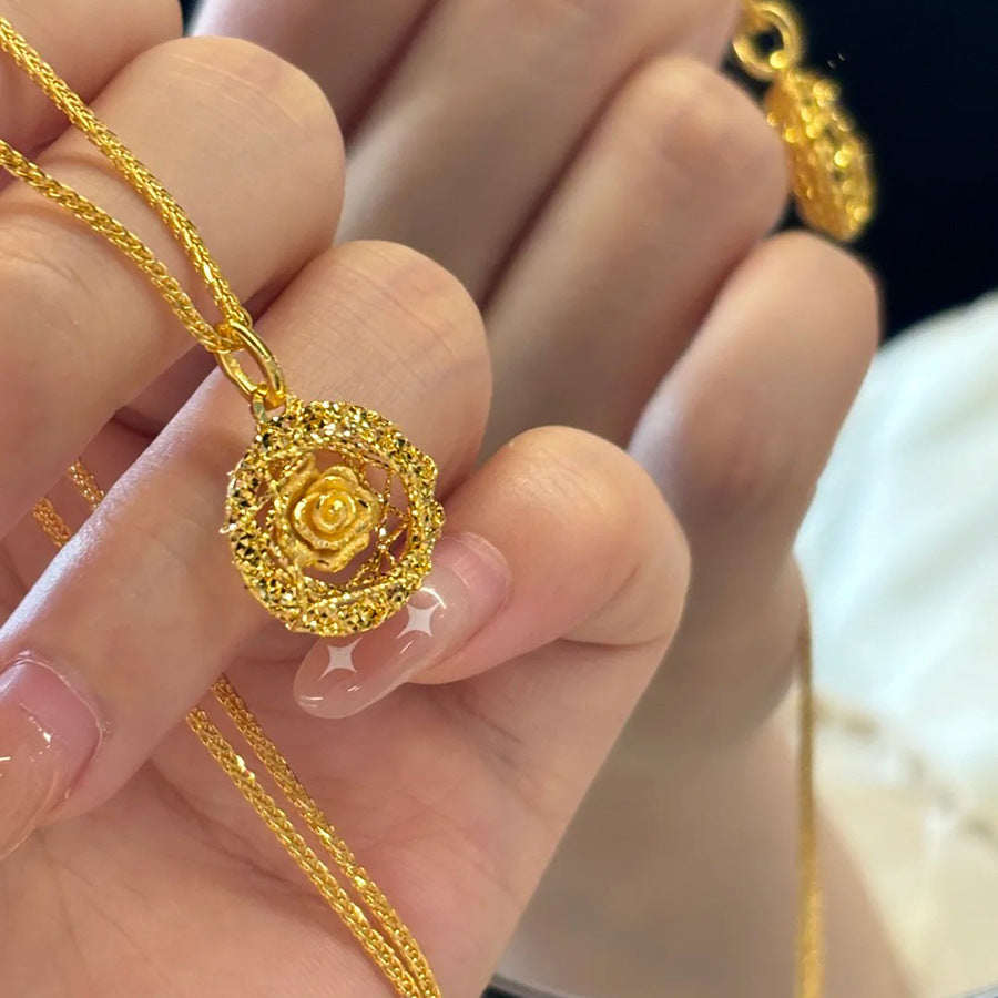 Elegant Floral Pendant Necklace Kalsten