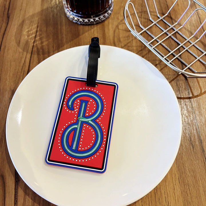 Personalized Striped Luggage Tag Kalsten
