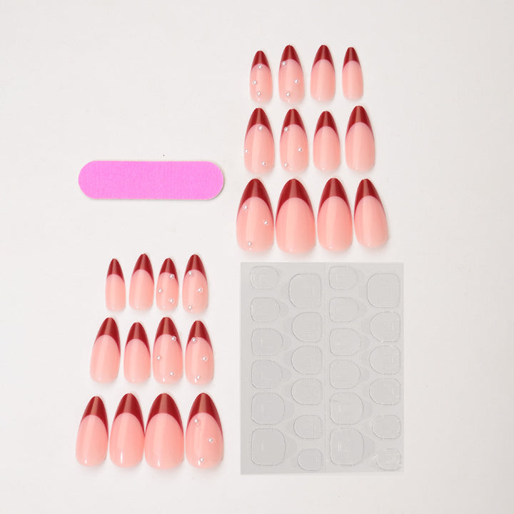 Artificial nail set with glamorous accents and elegant tips Kalsten