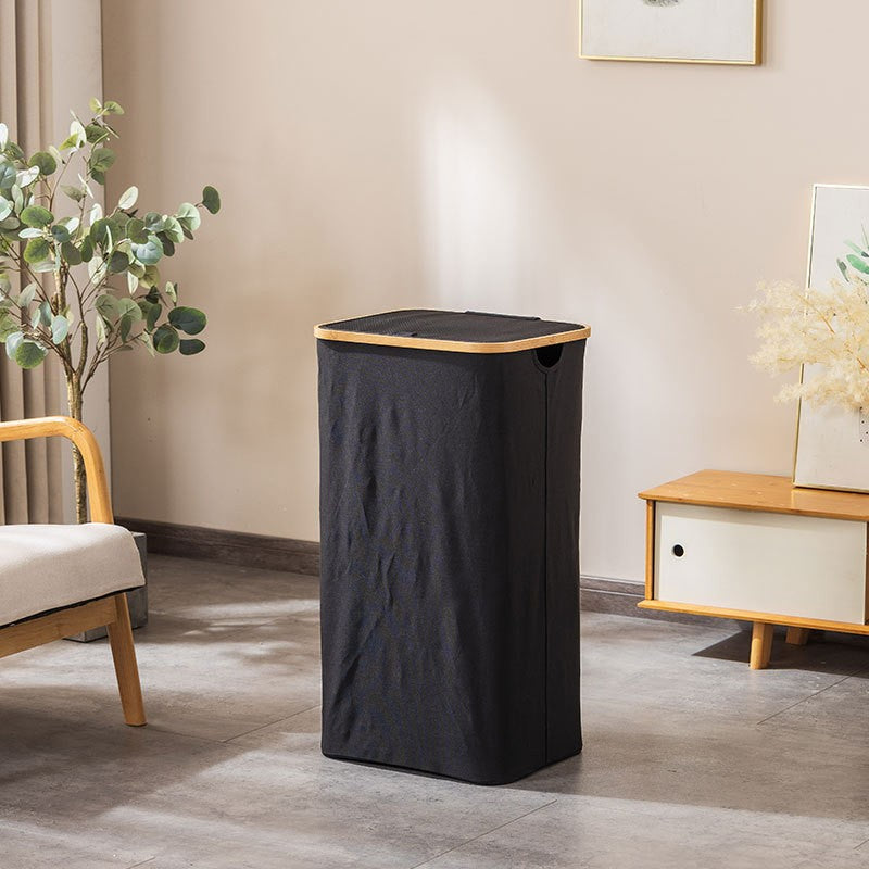 Laundry basket with removable lid and bamboo frame Kalsten