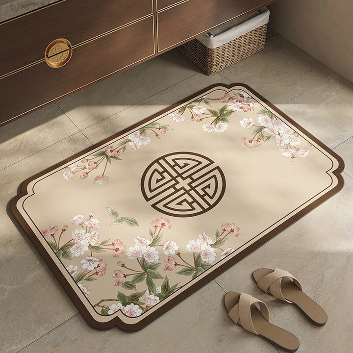 Playful Bear-Themed Plush Bath Mat