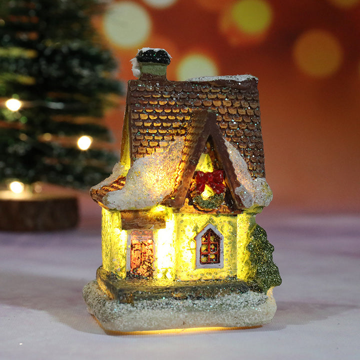 Decorative Christmas Toy House Figure