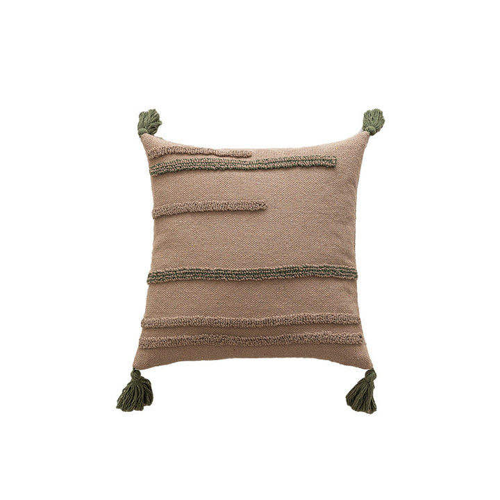 Striped Accent Cushion with Texture