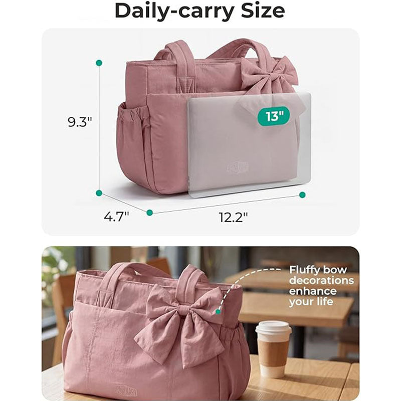 Elegant shopping bag with bow Kalsten