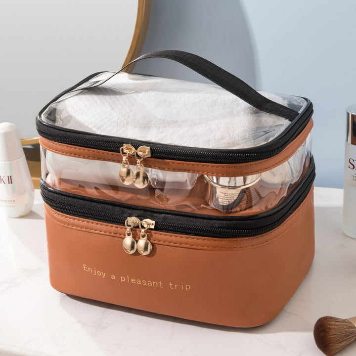 Dual-Layer Transparent Cosmetic Organizer Kalsten