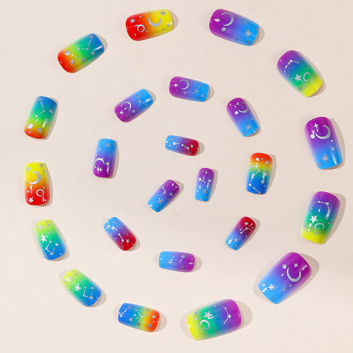 Cosmic Gradient Nail Art Extensions Kalsten