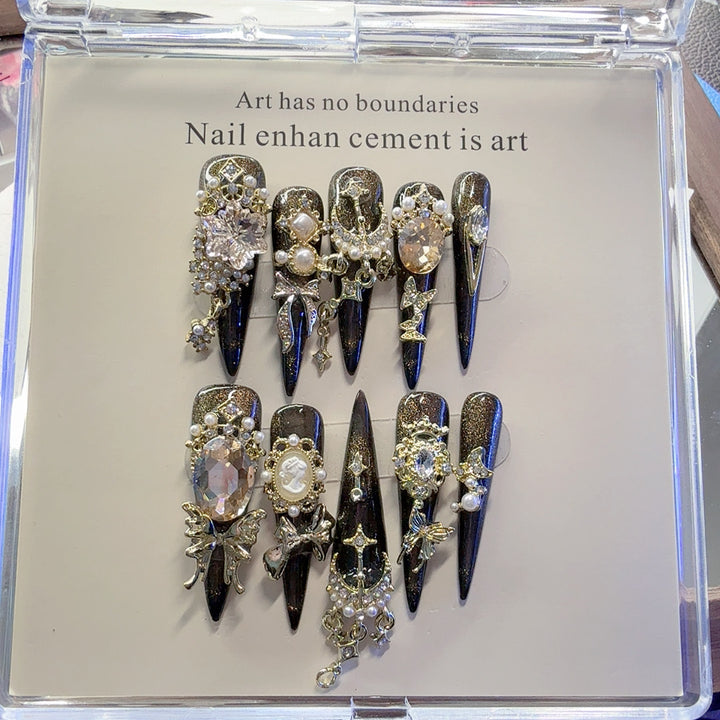 Decorative Articulated Press-On Nail Set