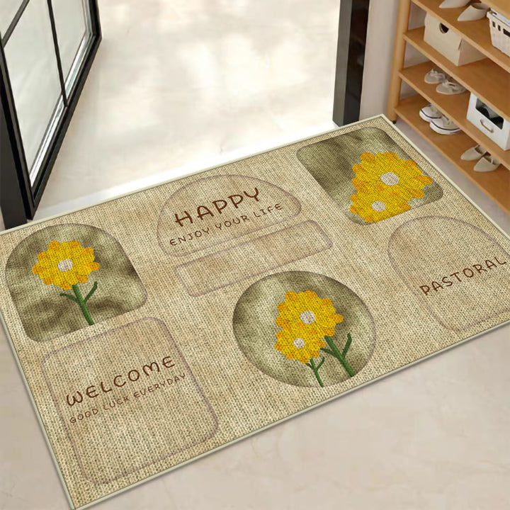 Decorative Star-patterned Bath Mat Kalsten