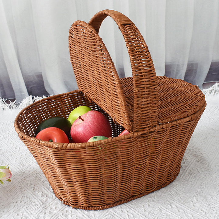 Handcrafted Woven Picnic Storage Basket Kalsten