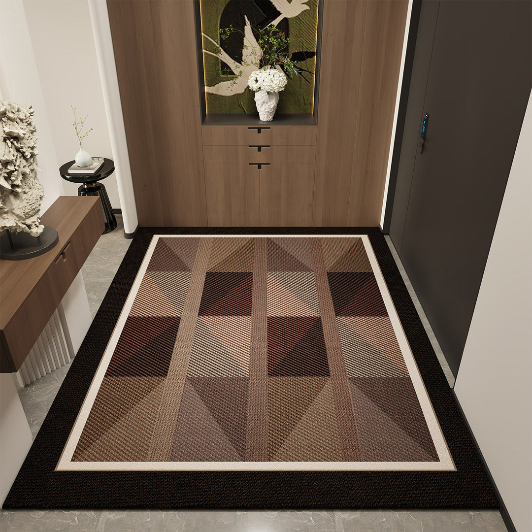 Checkerboard Textured Area Rug