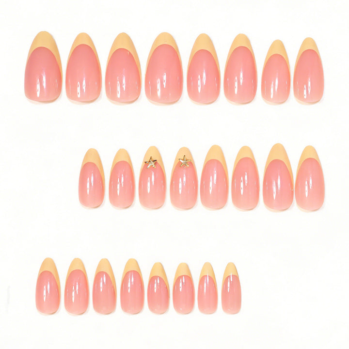 Elegant Stiletto Nail Art Tips with Starfish Accents Kalsten