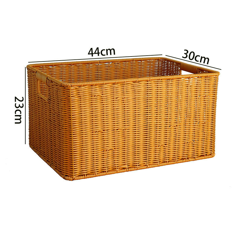 Versatile Rectangle Woven Storage Basket Kalsten