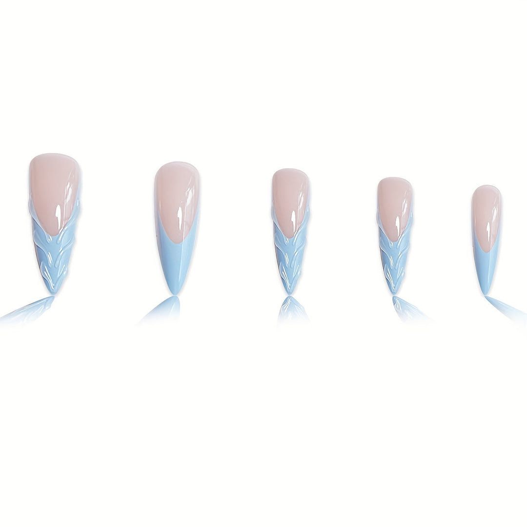 Artistic Leaf Design Press-On Nails Kalsten