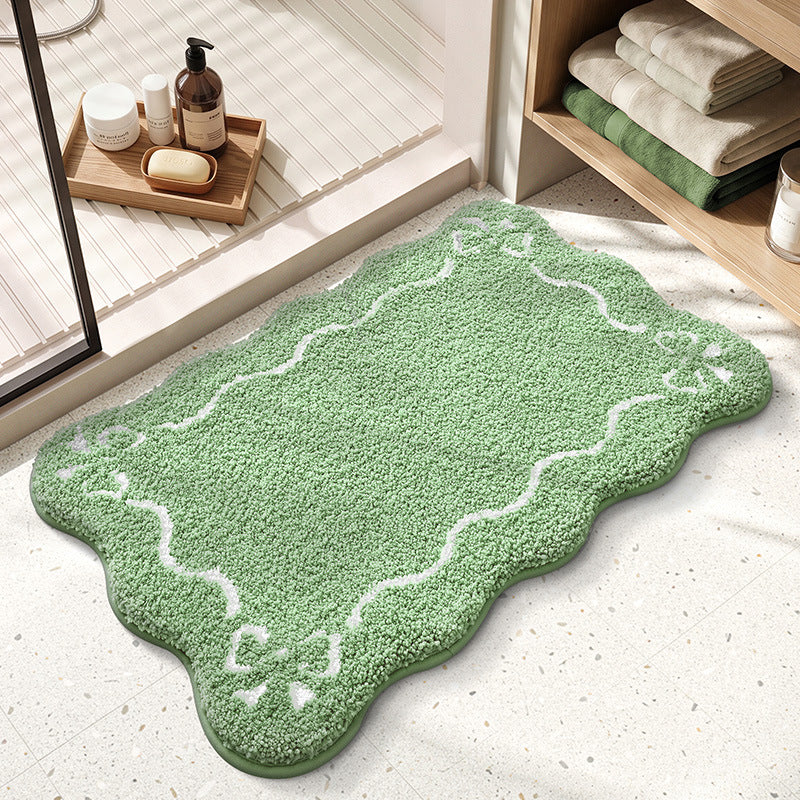 Decorative Scalloped Bath Mat Kalsten