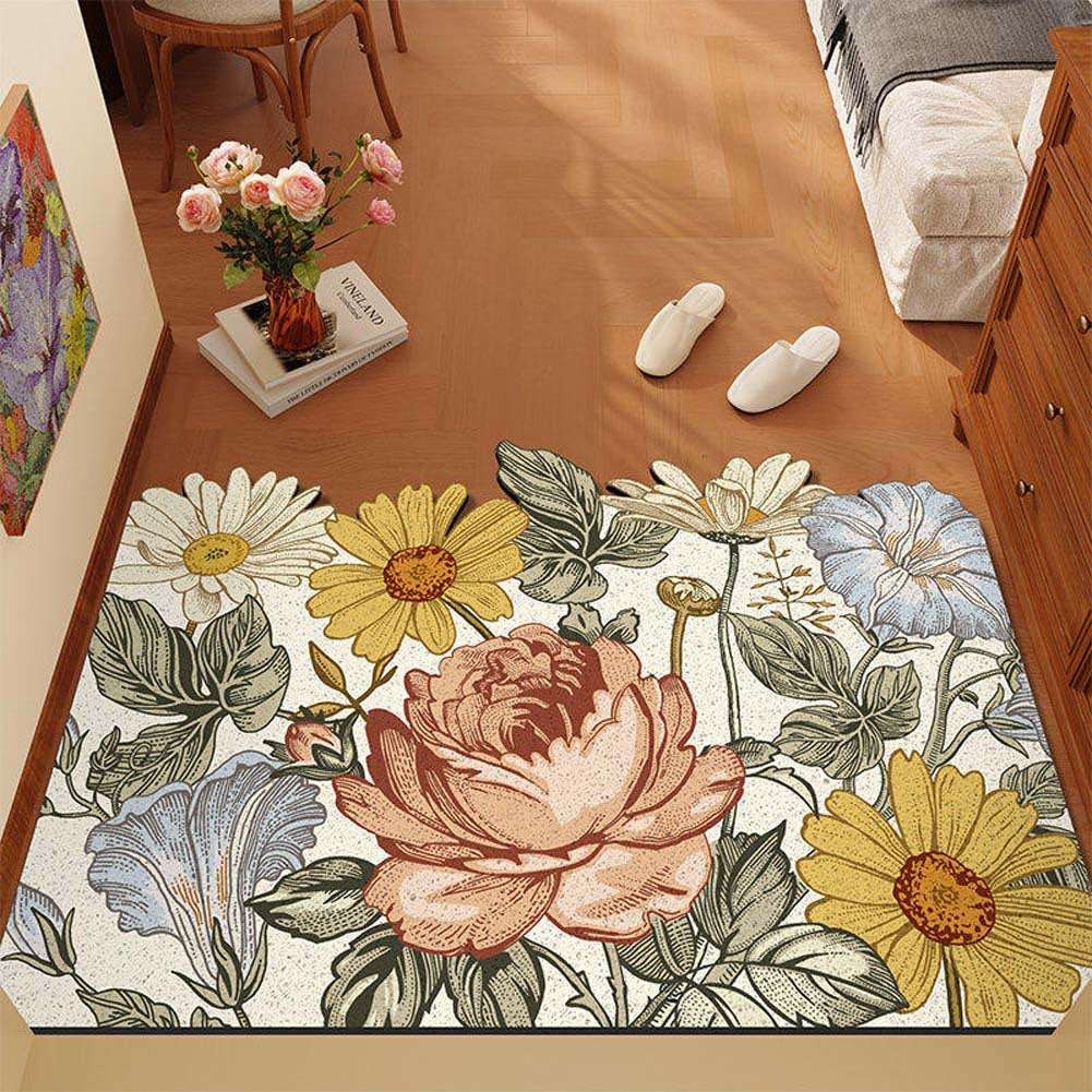 Floral Pattern Area Rug