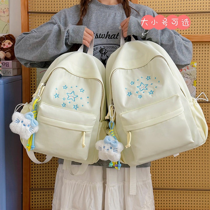Cute Printed Star-Embellished Backpack Kalsten