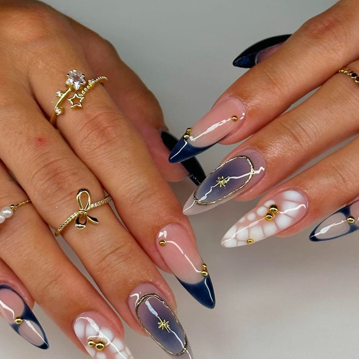 Decorative Stiletto Press-On Nail Art Kalsten