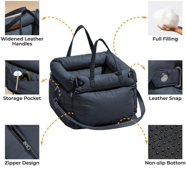 Orthopedic dog bed with removable carrying straps Kalsten