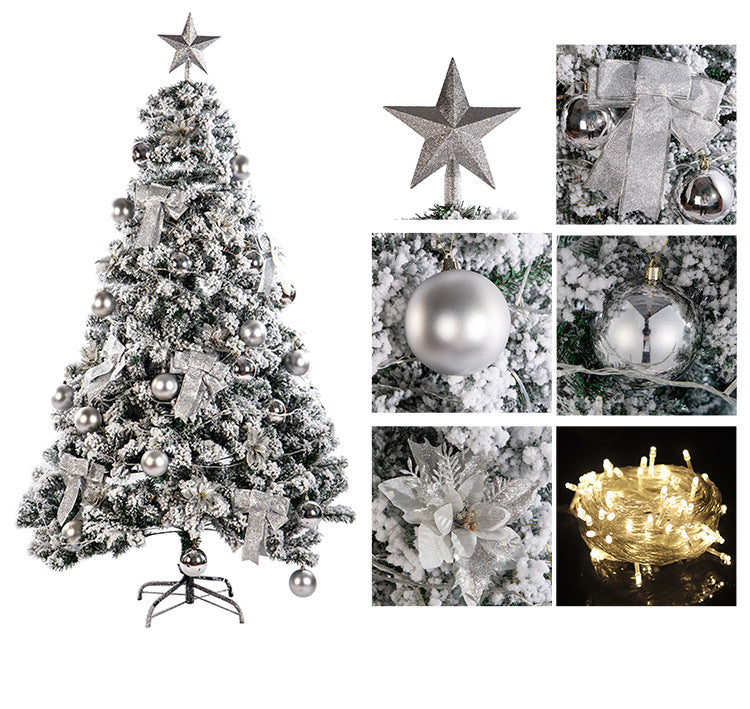Premium Flocked Christmas Tree with Decorative Ornaments Kalsten