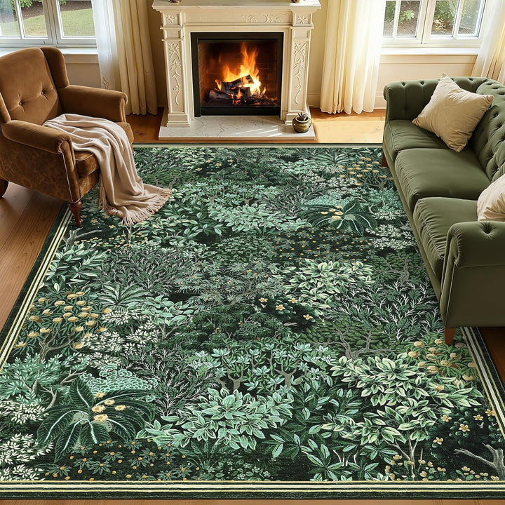 Botanical Design Area Rug