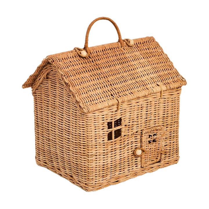 Playful storage basket in house design Kalsten