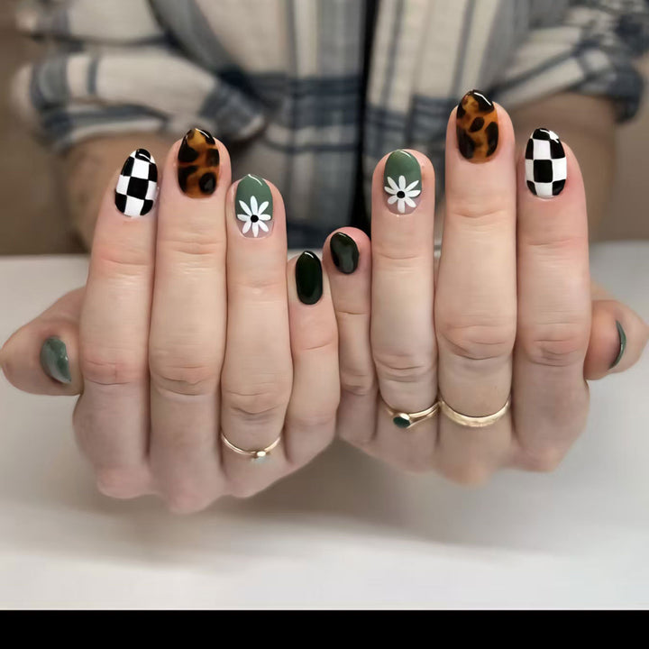 Artistic Abstract Nail Design