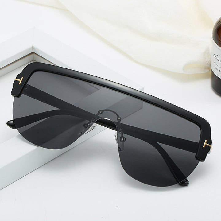 Contemporary Full-Frame Shield Sunglasses Kalsten