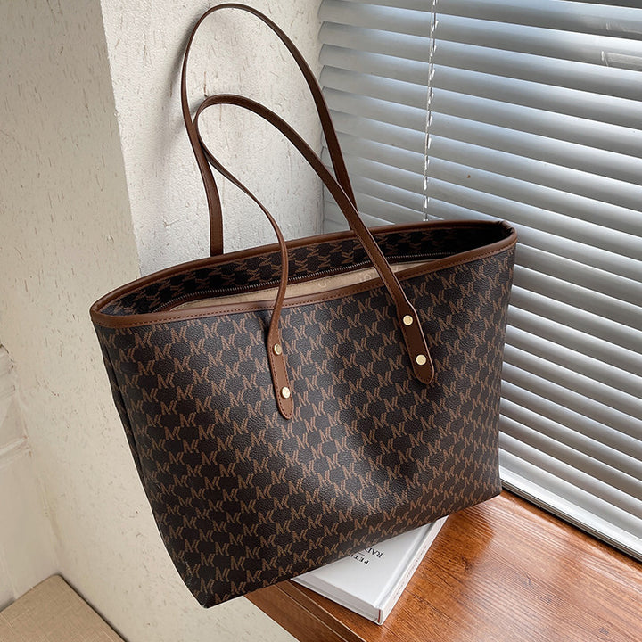Elegant Symbol-Patterned Tote Bag Kalsten