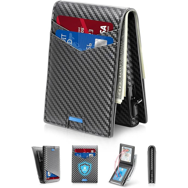 RFID-Blocking Carbon Fiber Slim Wallet Kalsten