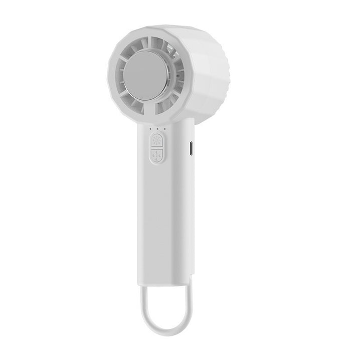 Unisex portable mini hand fan with USB-C charging port and integrated mist spray function Kalsten