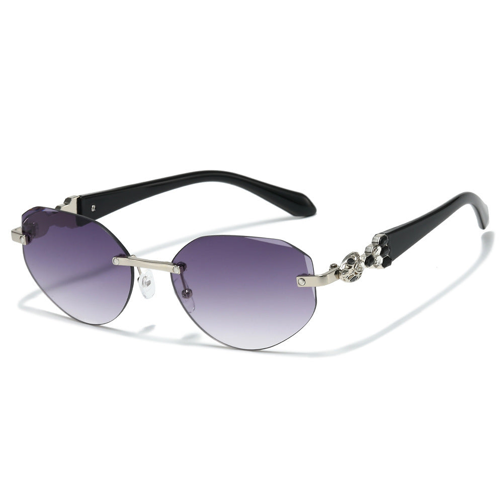 Decorative Oversized Shield Sunglasses Kalsten