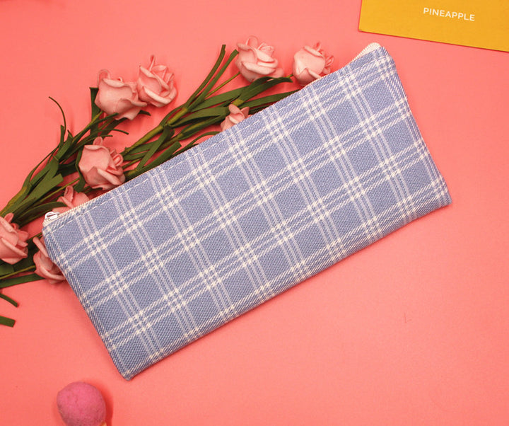 Stylish Plaid Pencil Case Kalsten