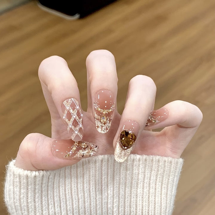 Premium Glamorous Press-On Nail Extensions Kalsten