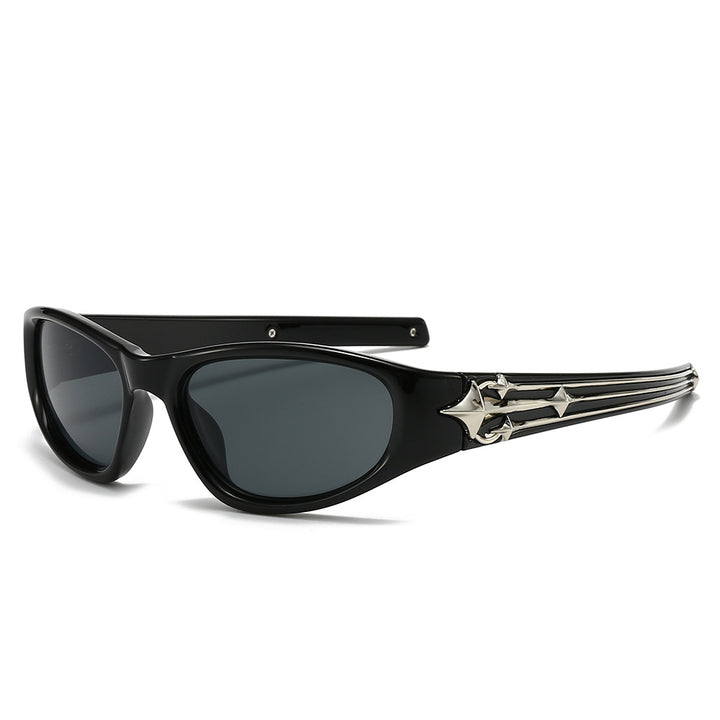 Women's sporty sunglasses in a modern design with a stylish metal frame Kalsten