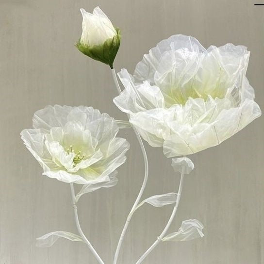 Decorative Transparent Floral Sculpture
