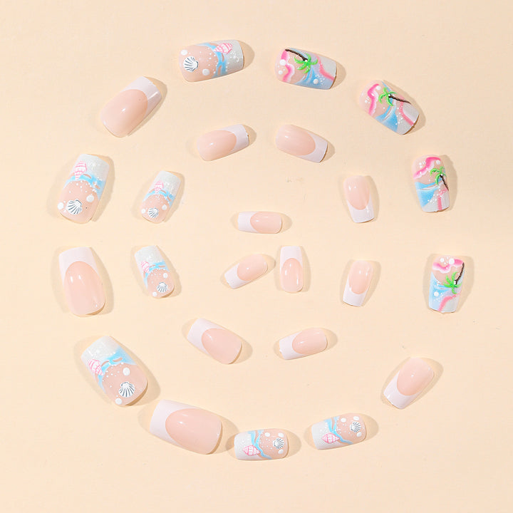 Tropical Seashell Nail Art Kalsten