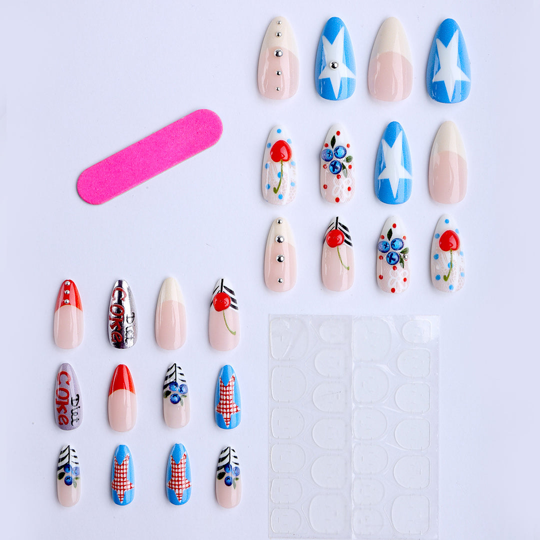 Creative Retro Style Artificial Nails Kalsten
