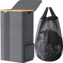 Practical laundry container with removable mesh bag Kalsten