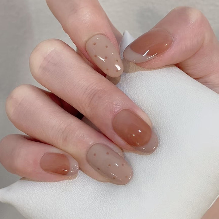 Premium Glittery Press-On Nail Set Kalsten