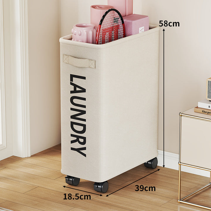 Rolling Dual-Compartment Yoga Mat and Sports Equipment Storage Cart