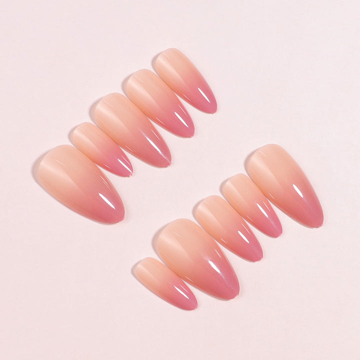 Premium Glossy Ombre Stiletto Press-On Nail Tips Kalsten