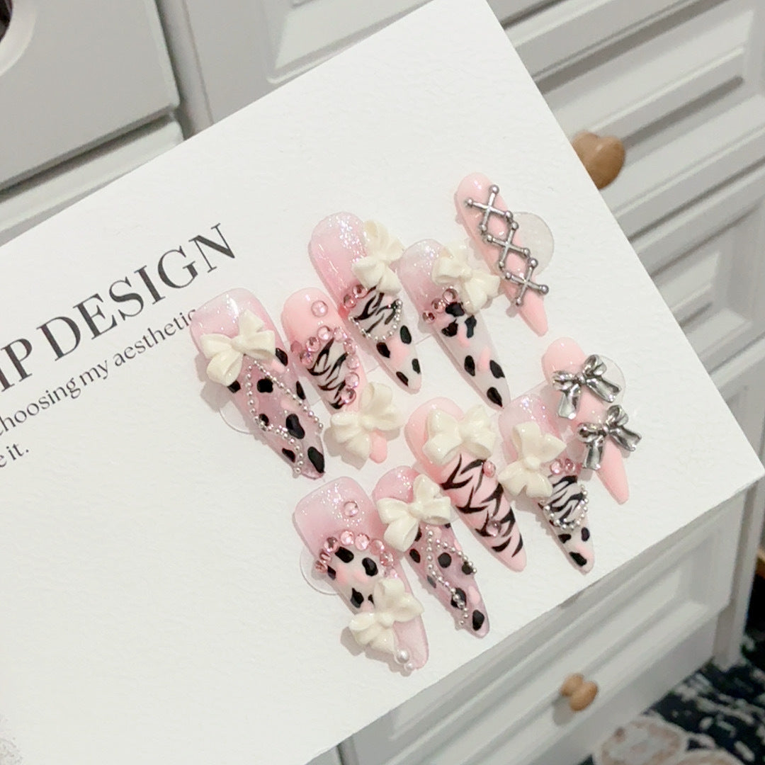 Decorative 3D Nail Art Tips Set