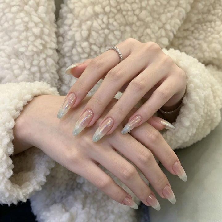 Glamorous Artificial Nails In Modern Ombre Design Kalsten